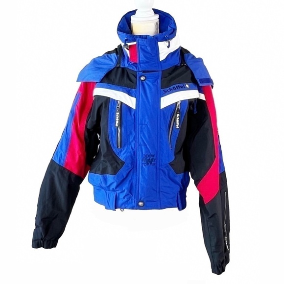 Schoffel Ski Jacket Gore-Tex Waterproof Size 6 Small 38 Red White Blue Black EUC - Picture 5 of 16